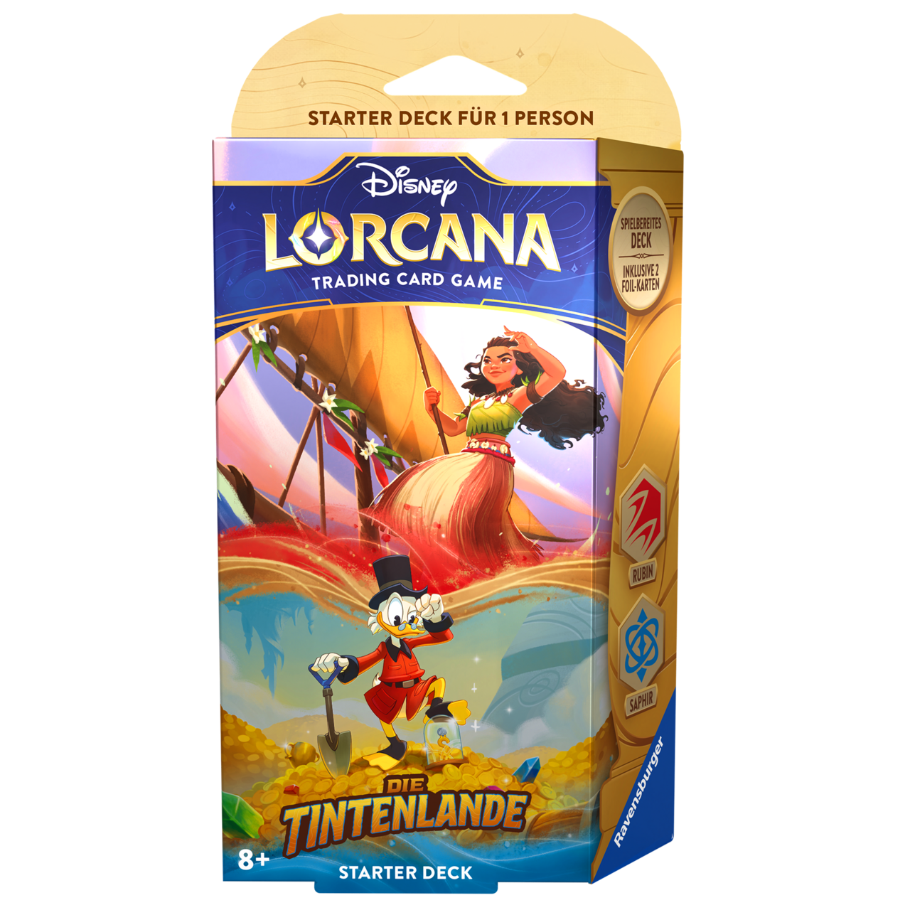 Disney Lorcana - Die Tintenlande Starter Deck - Vaiana und Dagobert Duck - DE