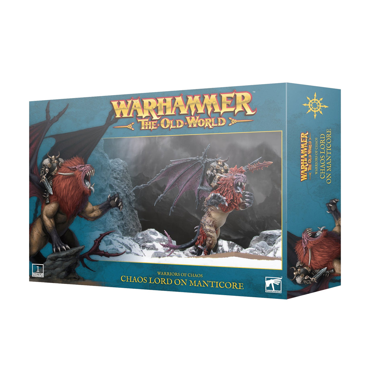 Warhammer The Old World Warrior of Chaos Lord on Manticore