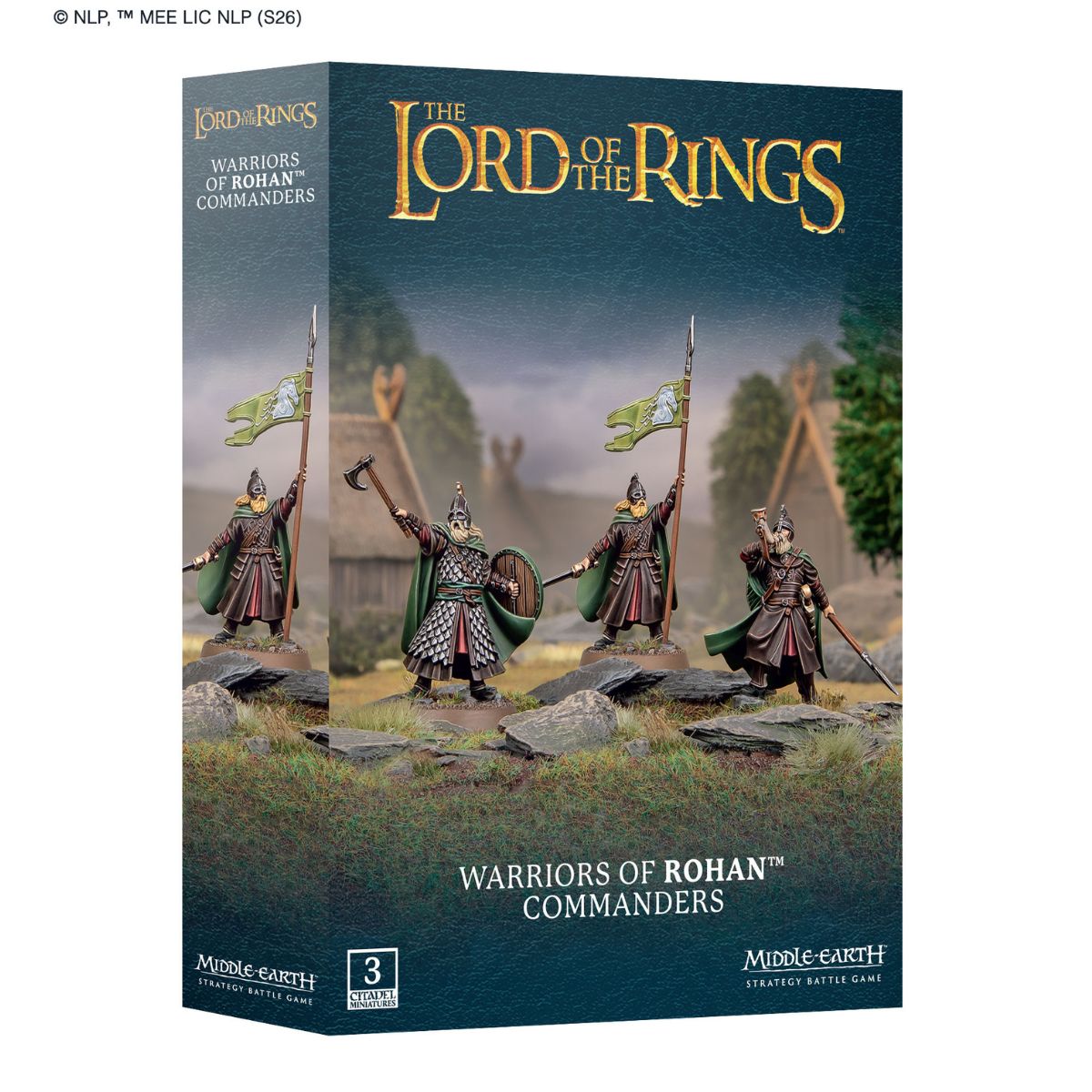 Middle Earth Strategy Battle Game Warriors of Rohan Commanders