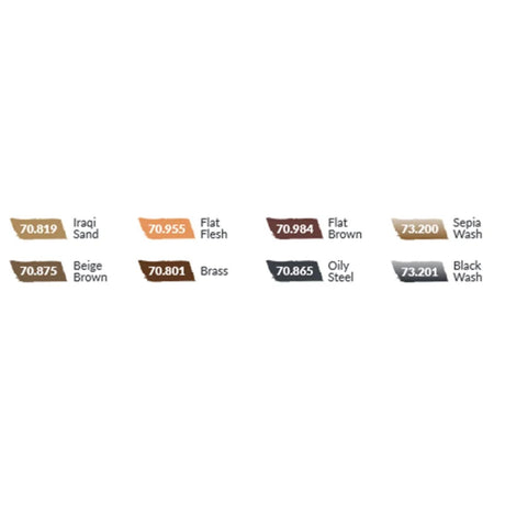 Vallejo Model Color Utility Paint Set WWII & WWIII (8 Farben)