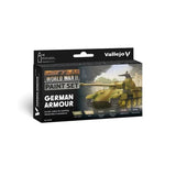 Vallejo Model Color WWII Paint Set German Armour (6 Farben)