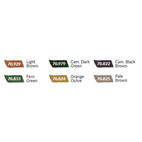 Vallejo Model Color WWII Paint Set German Waffen SS (6 Farben)