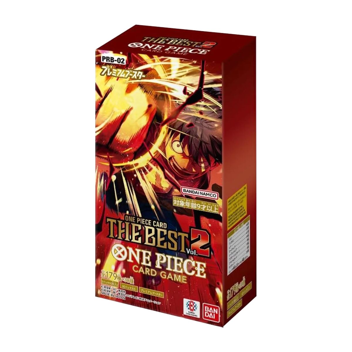 One Piece Card Game The Best 2 Premium Booster Display PRB02 (10 Packs) Japanisch