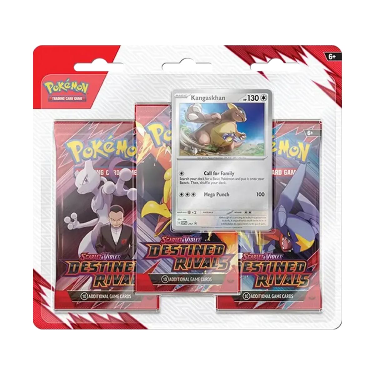 Pokémon Destined Rivals 3 Pack Blister Kangaskhan Englisch