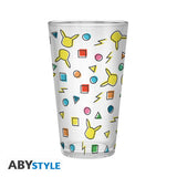 Pokemon Large Glass 400ml Pikachu Pattern