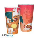 Pokemon Large Glass Premium 400ml Charizard