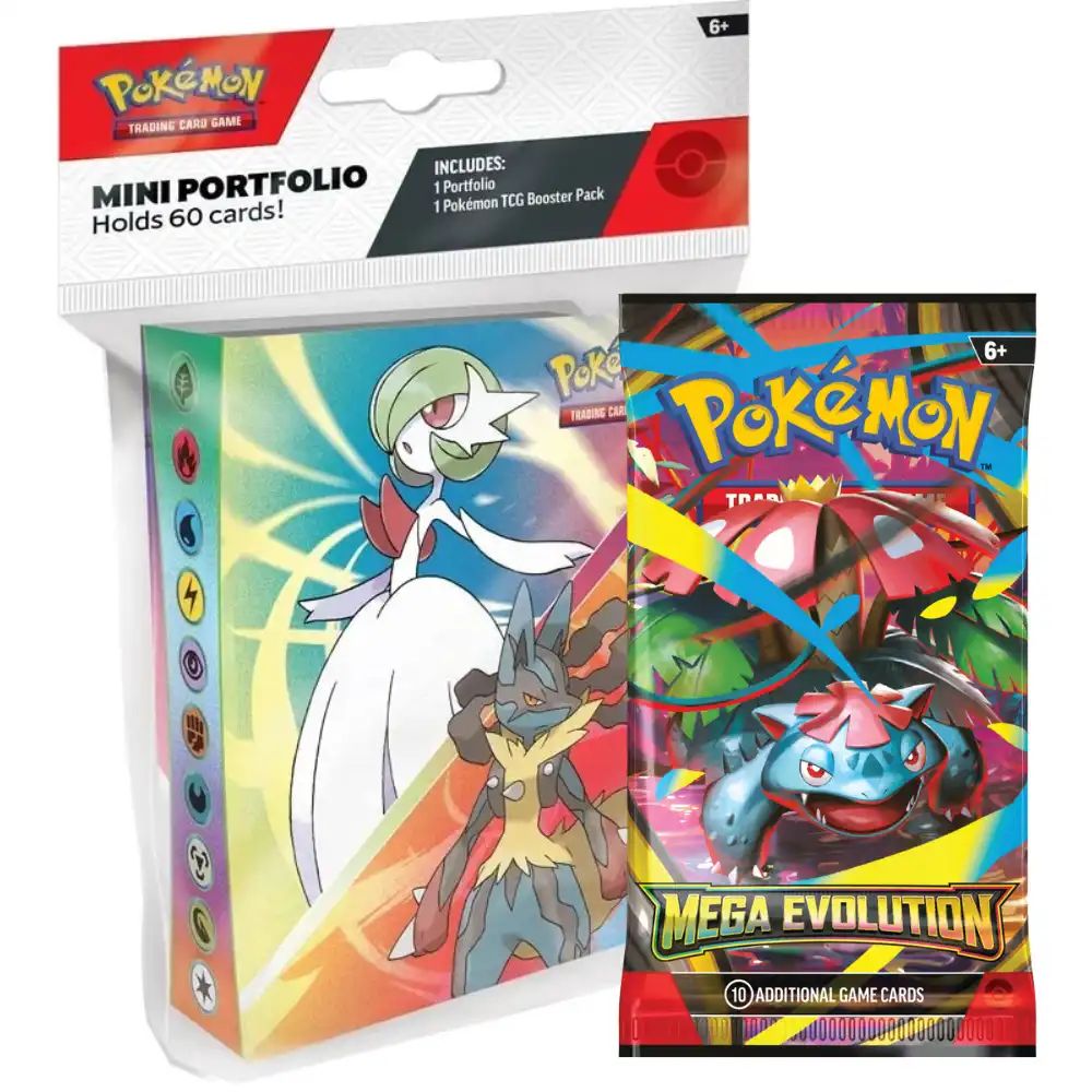 Pokémon Mega Evolution Booster + Mini Portfolio