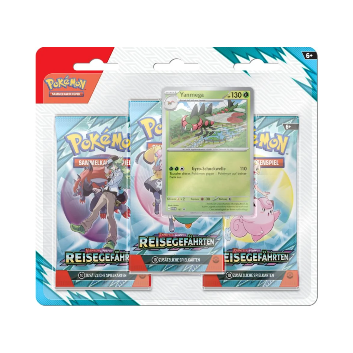 Pokémon Reisegefährten Yanmega 3-Pack Blister Deutsch