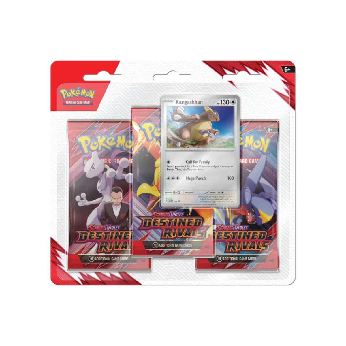 Pokémon Scarlet & Violet Destined Rivals 3-Pack Blister Kangaskhan Englisch