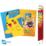 Pokemon Set 2 Posters Chibi 52X38 Colourful Characters