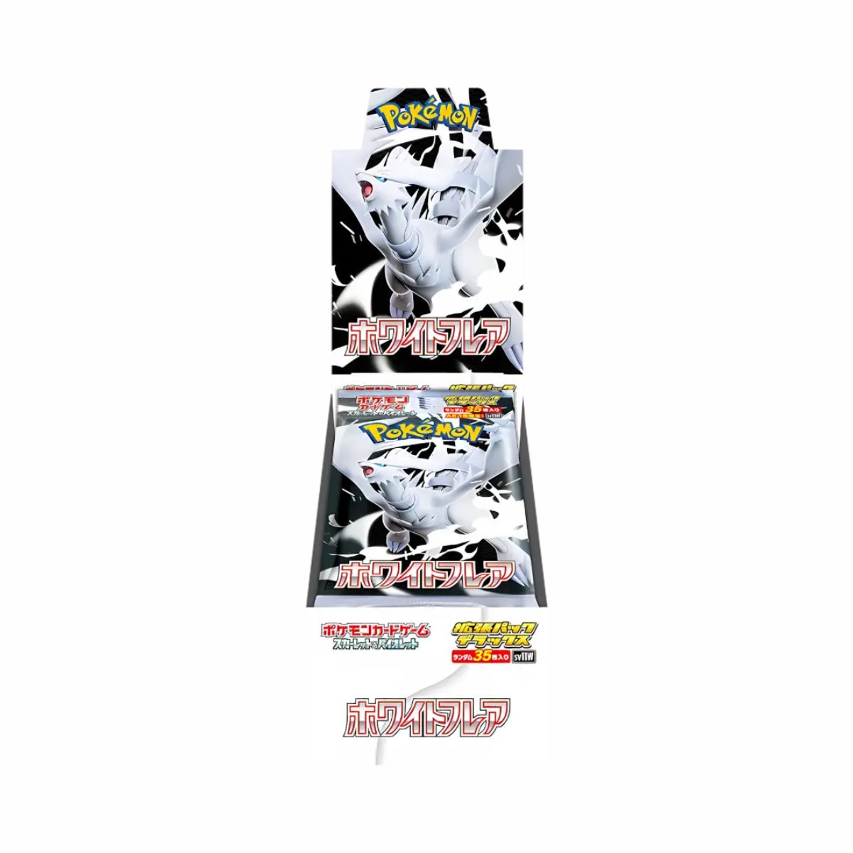 Pokémon White Flare SV11W Deluxe Booster Display Japanisch
