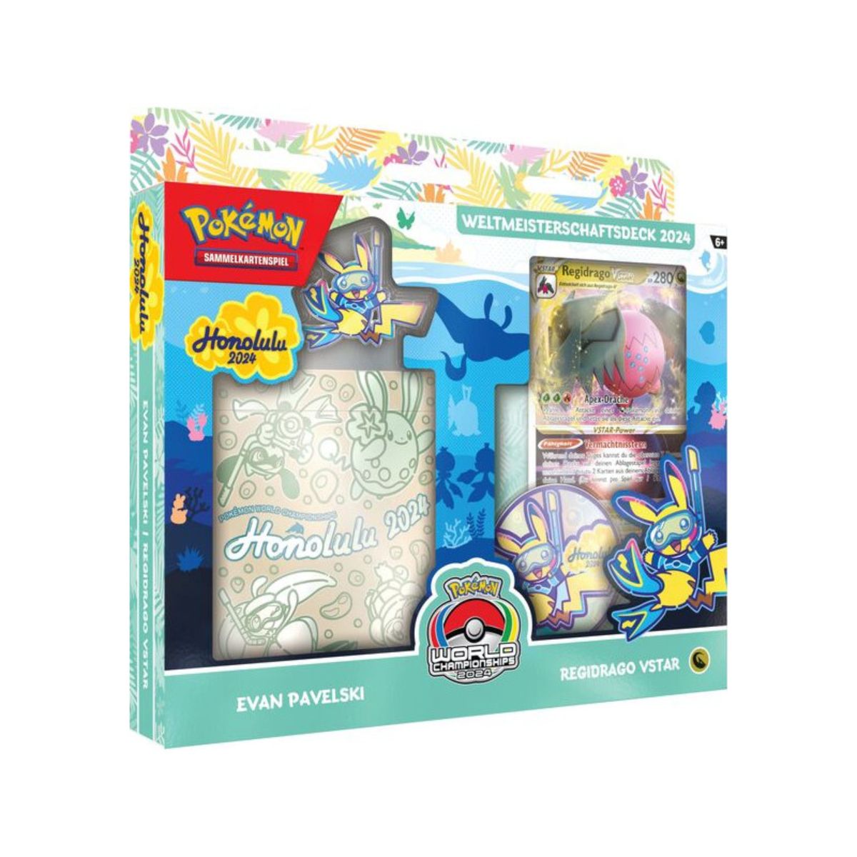Pokemon Weltmeisterschaftsdeck 2024 Evan Pavelski "Regidrago VSTAR" Deutsch