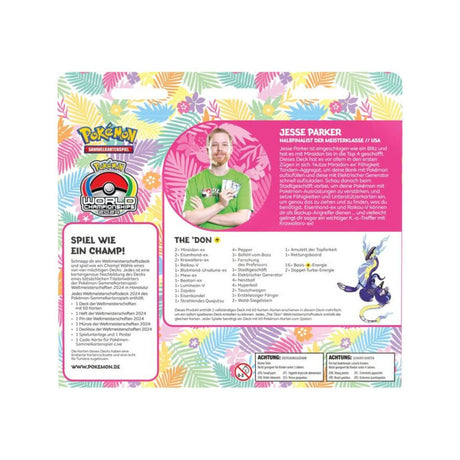 Pokemon Weltmeisterschaftsdeck 2024 Jesse Parker "The 'Don" Deutsch