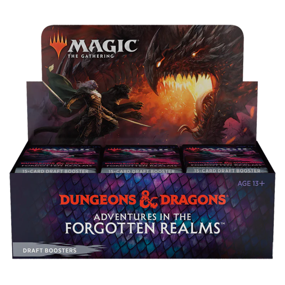 D&D Adventures in the Forgotten Realms - Draft-Booster Display - englisch