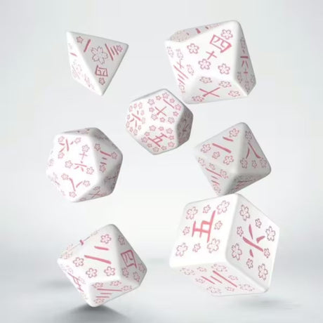 Q-Workshop Cherry Blossoms Petals Japanese Dice Set