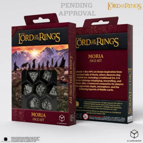 Q-Workshop Moria The Lord Of The Rings Dice Set