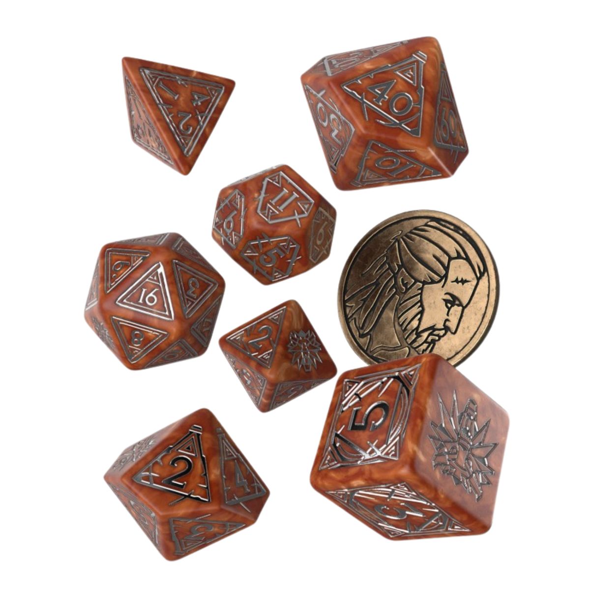 Q-Workshop The Witcher Dice Set Geralt The Monster Slayer