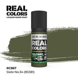 AK Interactive REAL COLORS Slate No.34 (Bs381) 17 ml.