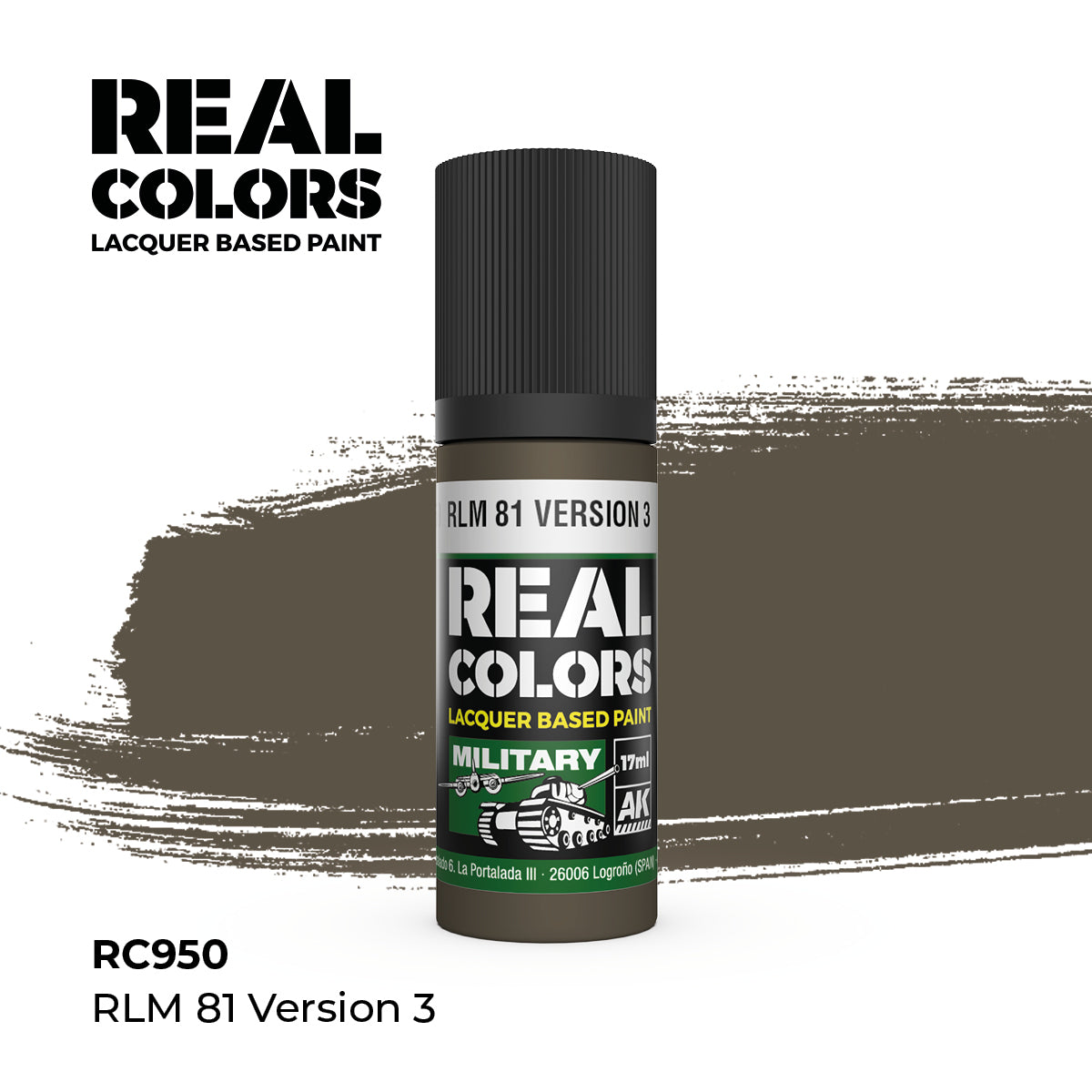 AK Interactive REAL COLORS Rlm 81 Version 3 17 ml.