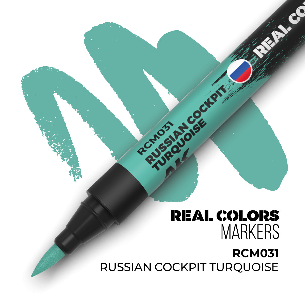 AK Interactive REAL COLORS MARKERS Russian Cockpit Torquoise