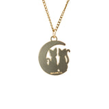 Sailor Moon Pendant Necklace Cats On The Moon X4