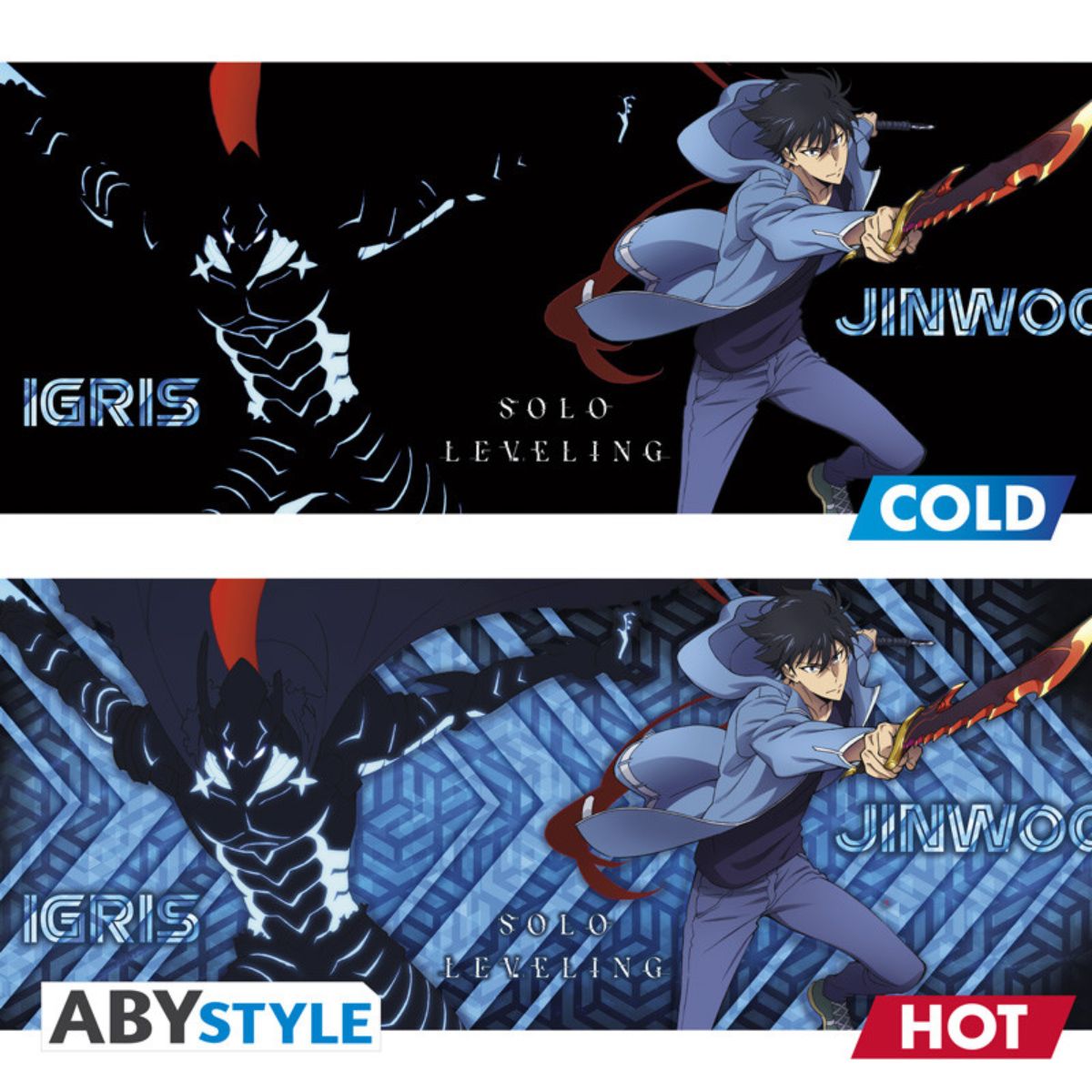 Solo Leveling Tasse Heat Change 460 ml Jinwoo & Igris