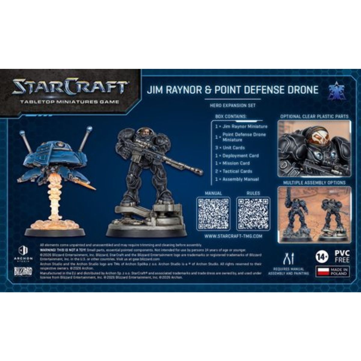 StarCraft: The Miniatures Game Terran Jim Raynor & Point Defence Drone