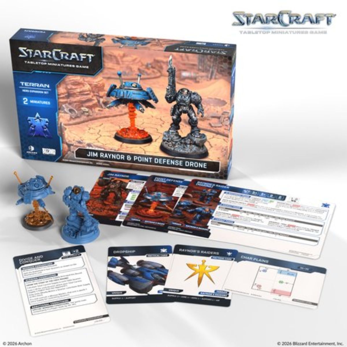 StarCraft: The Miniatures Game Terran Jim Raynor & Point Defence Drone