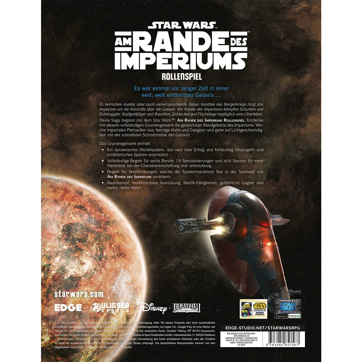 Star Wars Am Rande des Imperiums Rollenspiel - Grundregeln