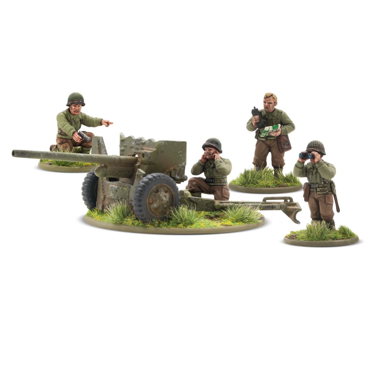 US Army 57mm Anti-Tank Gun Plastik