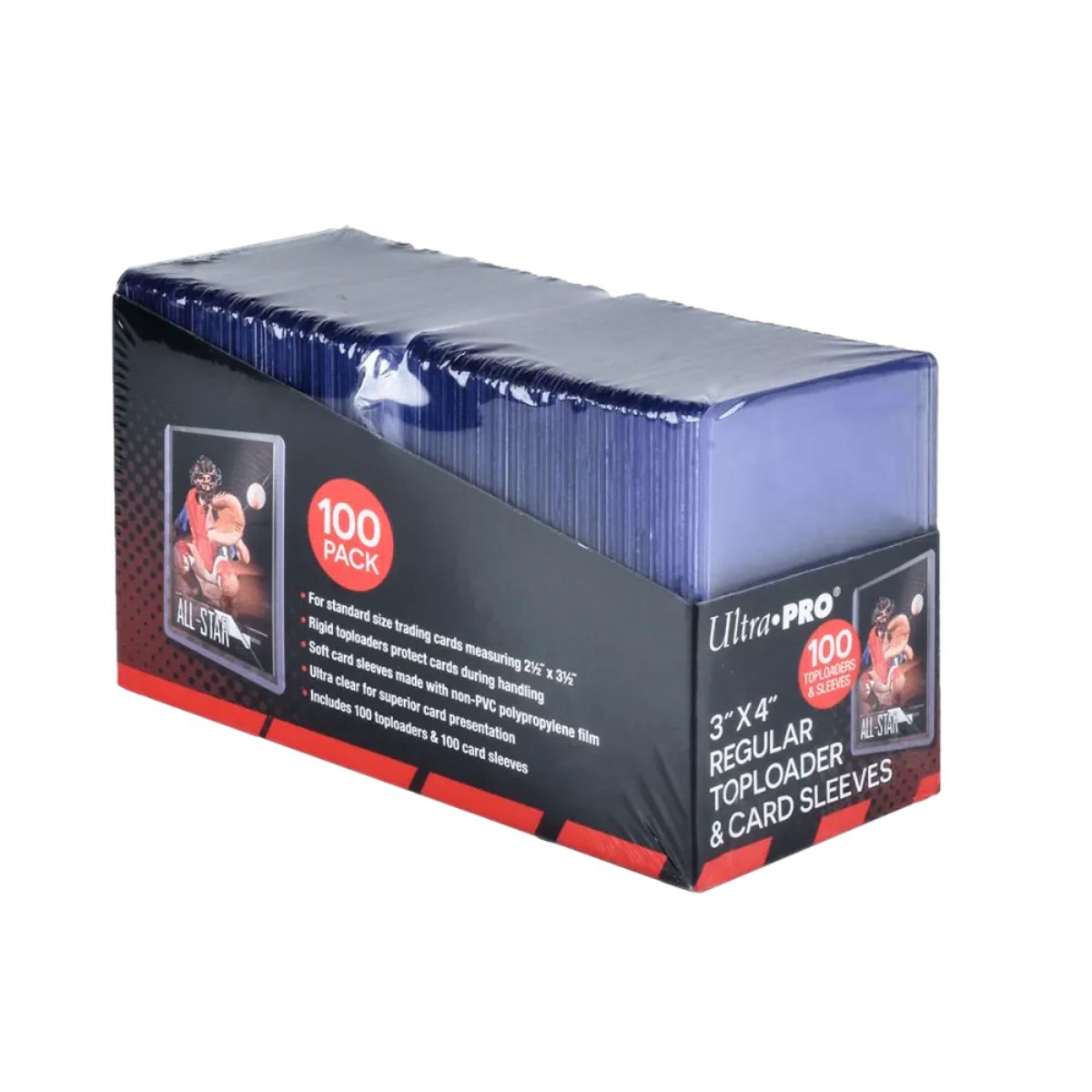 Ultra Pro Regular Toploader + Soft Sleeves 100Stk.