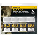Vallejo Pigment Set "Soot & Ashes" (4)