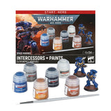 Warhammer 40k Space Marines With Paints And Tools