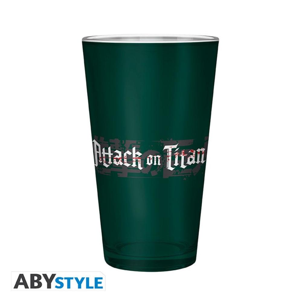 ATTACK ON TITAN - Large Glass - 400ml - Scout Symbol