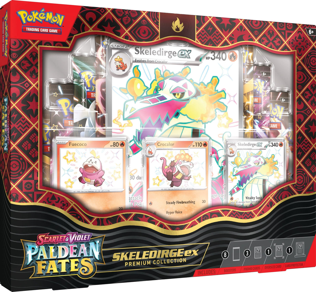 Pokémon Scarlet & Violet Paldean Fates - Premium Collection Skeledirge ex - EN