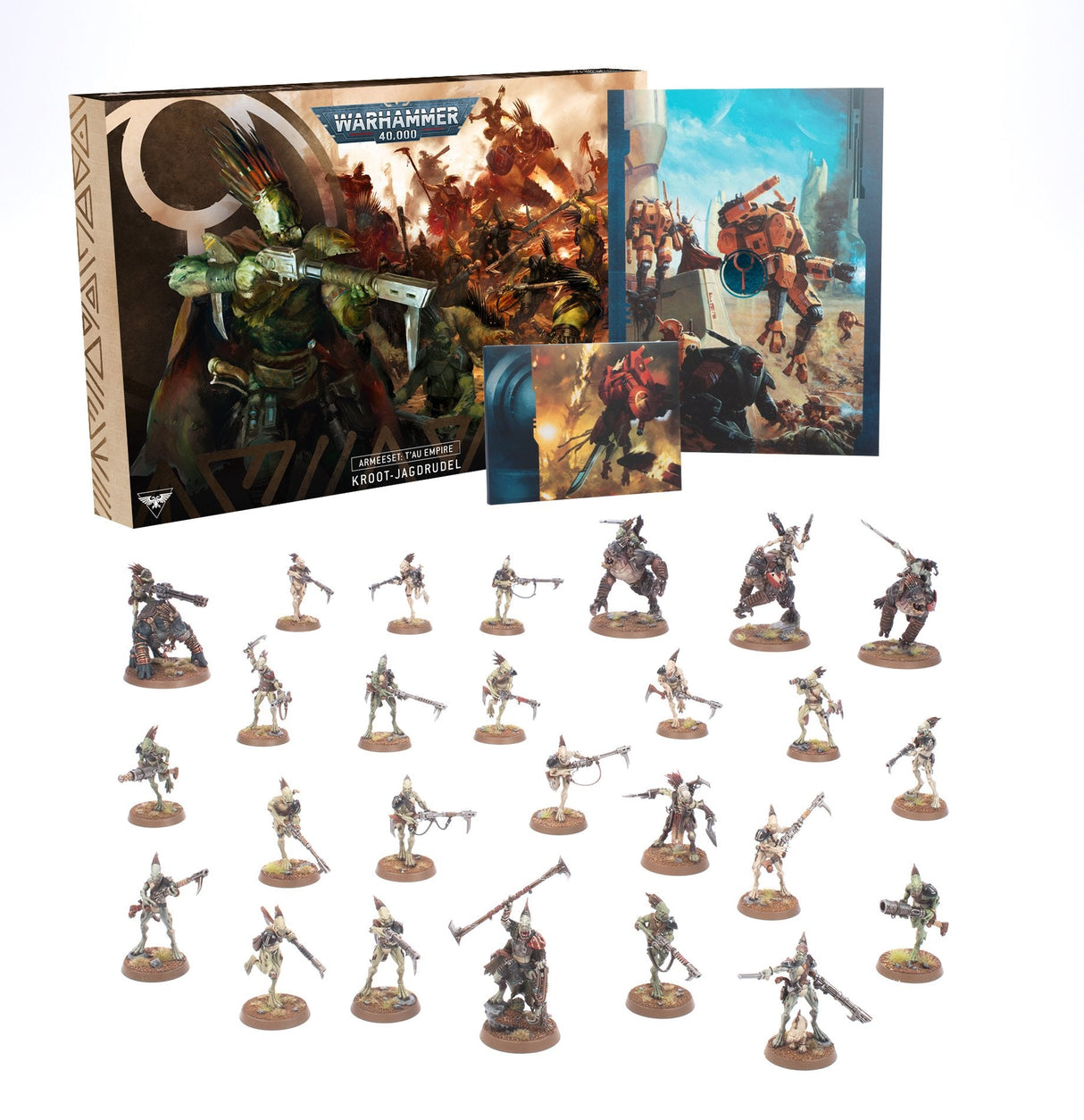 Warhammer 40.000  T'au Empire Armee-Set Kroot-Jagdrudel