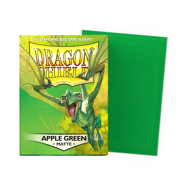 Dragon Shield Standard Size Matte Sleeves - Apple Green (100 Sleeves)