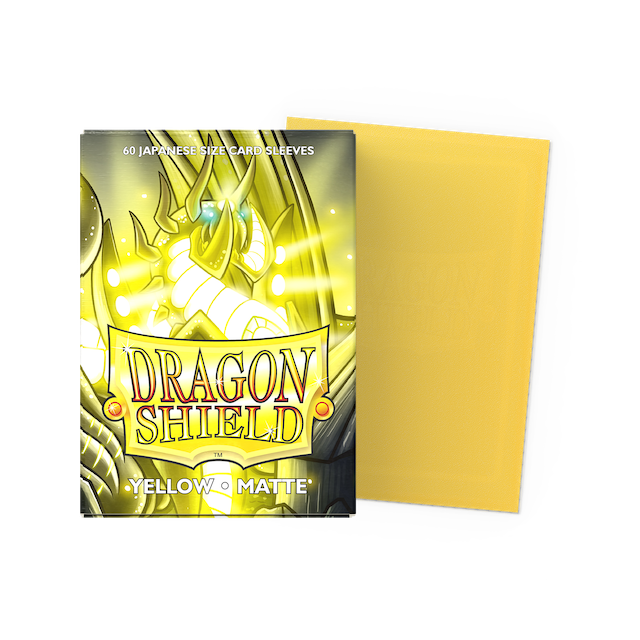 Dragon Shield Small Sleeves - Matte Yellow (60 Sleeves)