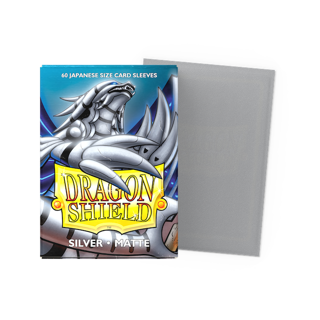 Dragon Shield Small Sleeves - Matte Silver (60 Sleeves)