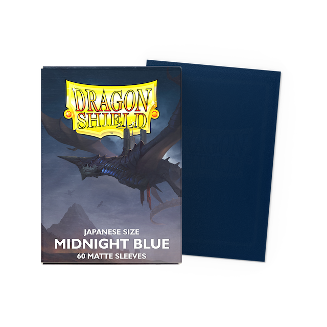 Dragon Shield Japanese Size Matte Sleeves - Midnight Blue (60 Sleeves)