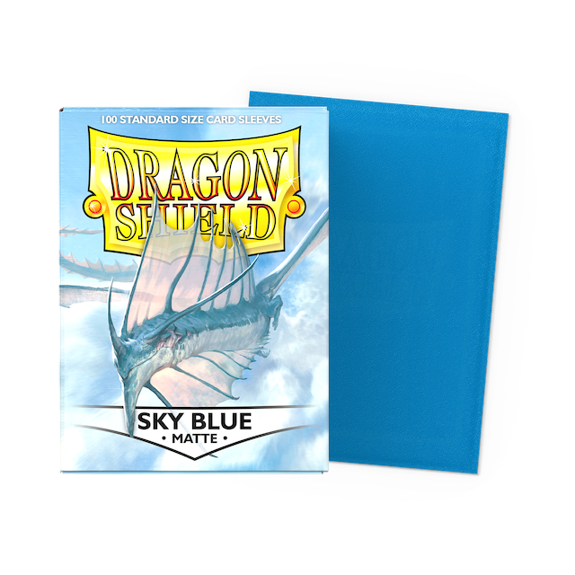 Dragon Shield Standard Size Matte Sleeves - Sky Blue (100 Sleeves)