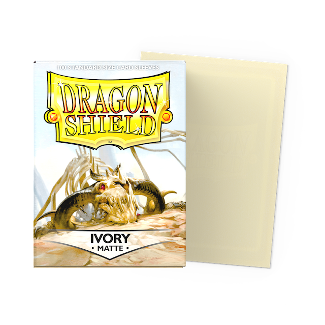 Dragon Shield Standard Size Matte Sleeves - Ivory (100 Sleeves)