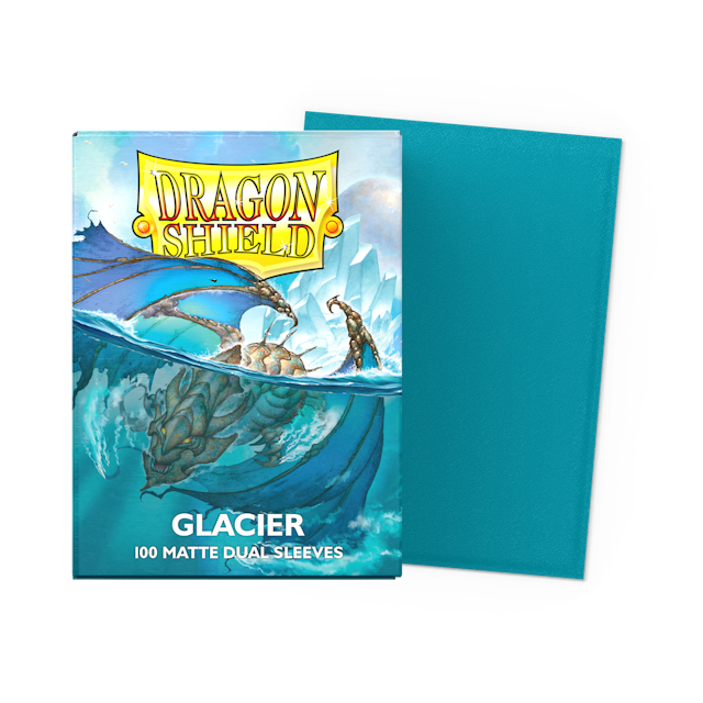 Dragon Shield Standard Size Dual Matte Sleeves - Glacier (100 Sleeves)