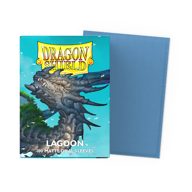 Dragon Shield Standard Size Dual Matte Sleeves - Lagoon (100 Sleeves)