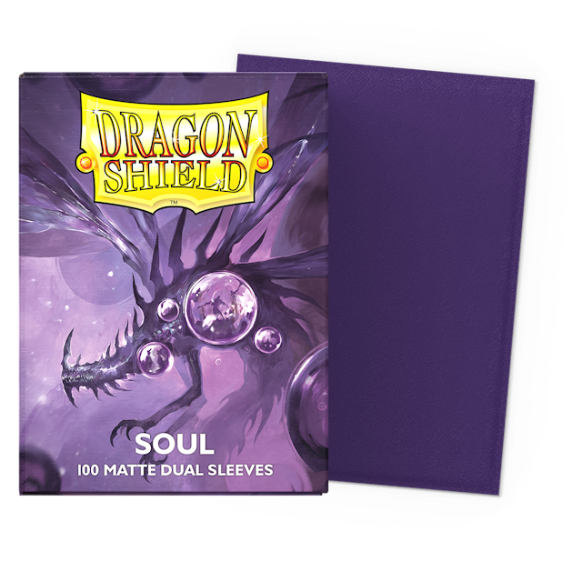 Dragon Shield Standard Size Dual Matte Sleeves - Soul (100 Sleeves)