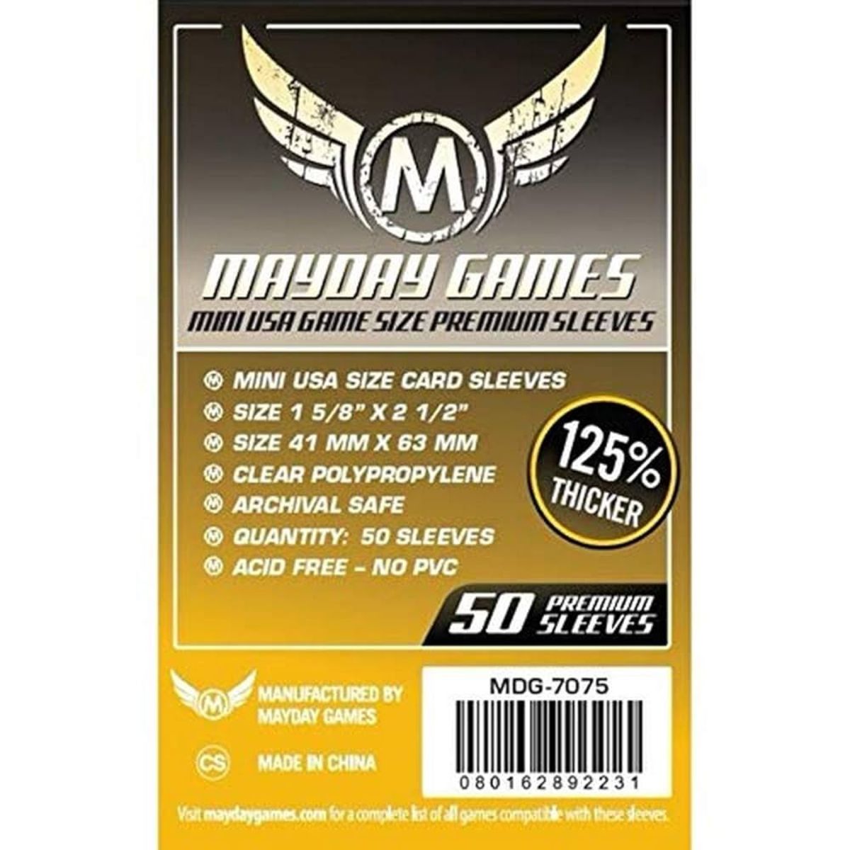 Mayday Games Mini USA Game Sleeves