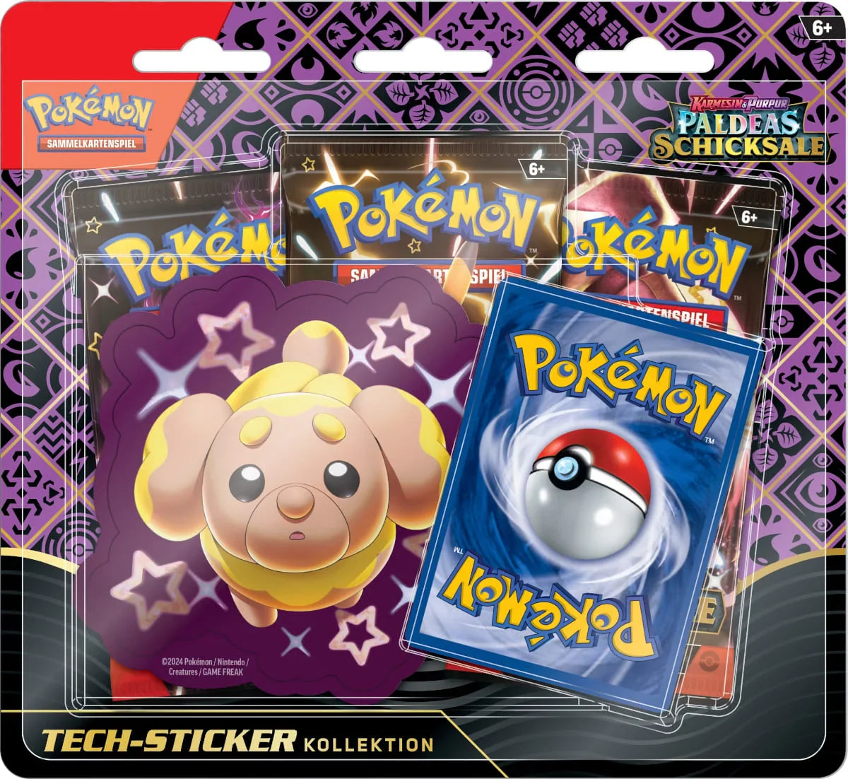 Pokémon Karmesin & Purpur Paldeas Schicksale - Tech-Sticker-Kollektion